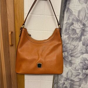 Dooney & Bourke Tan Leather Shoulder Bag